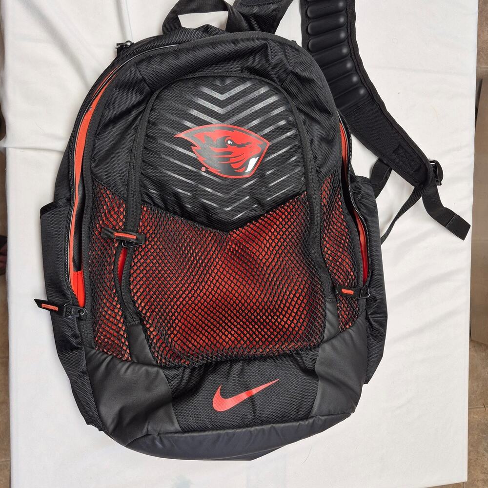 Nike Oregon State Beavers Utility Heat Backpack Black Orange OSU